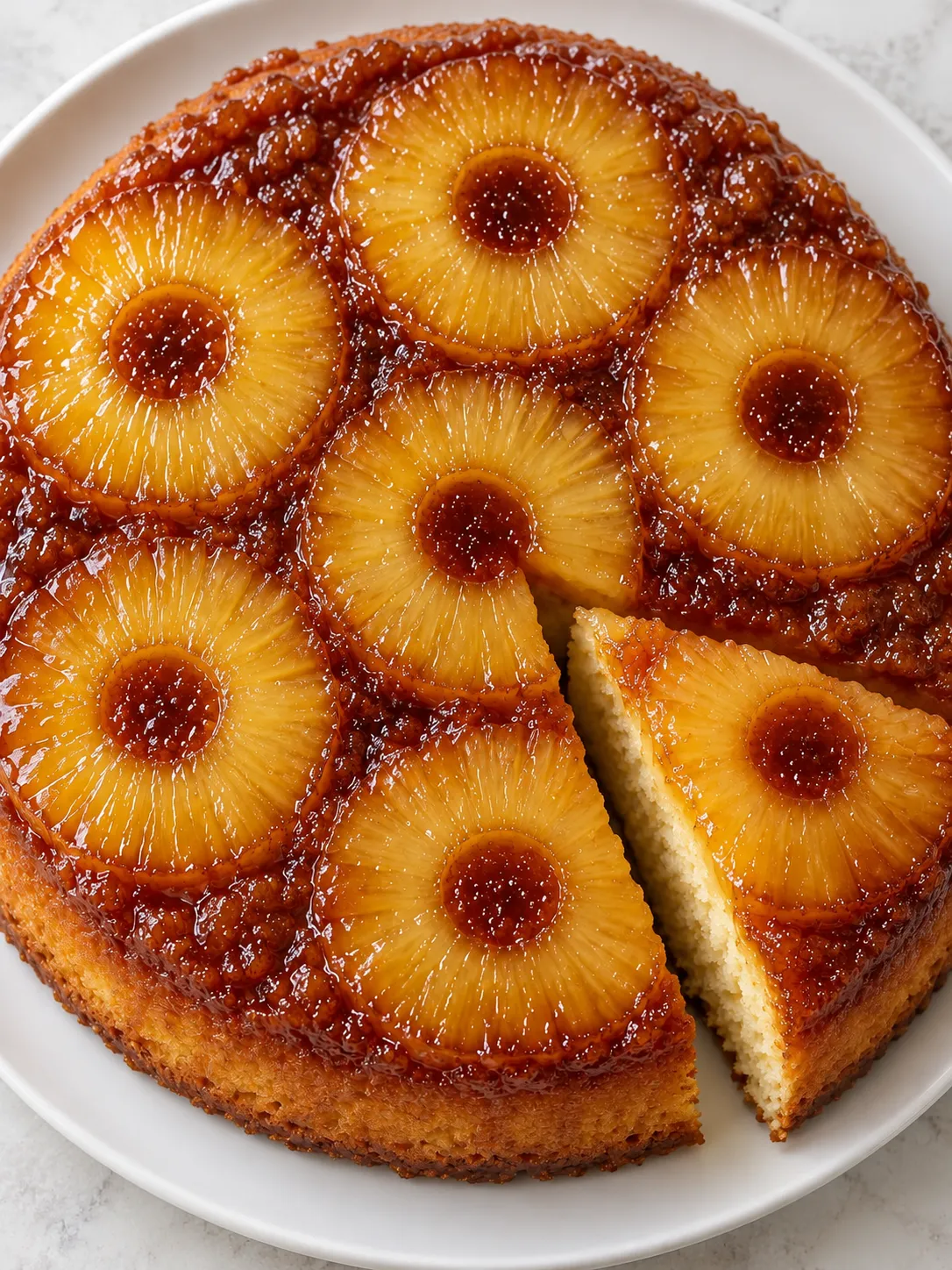 Pineapple Brown Sugar Upside-Down Cake
