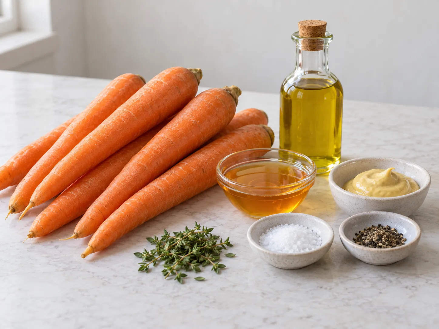 Honey Mustard Roasted Carrots