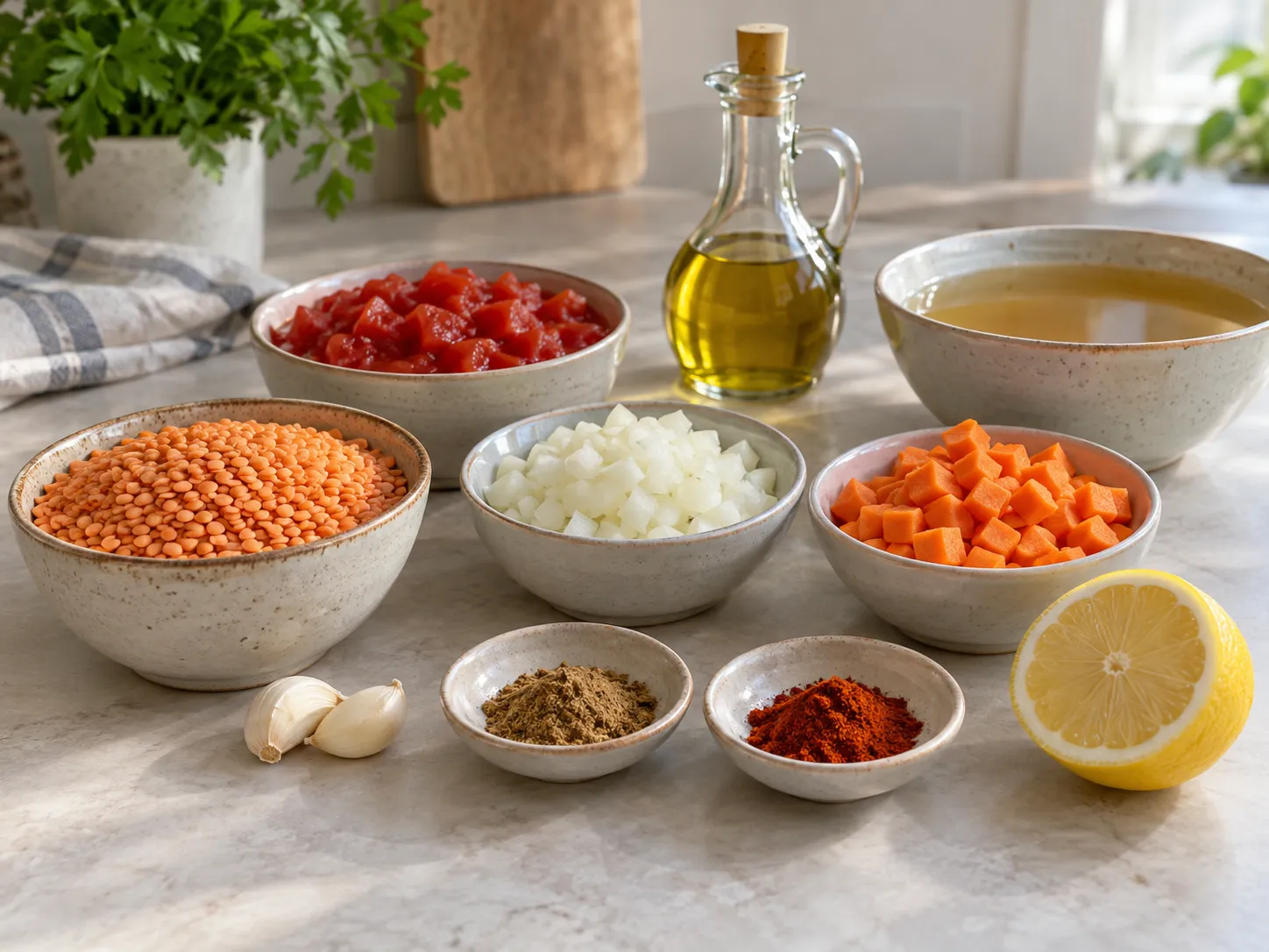 Tomato Red Lentil Soup
