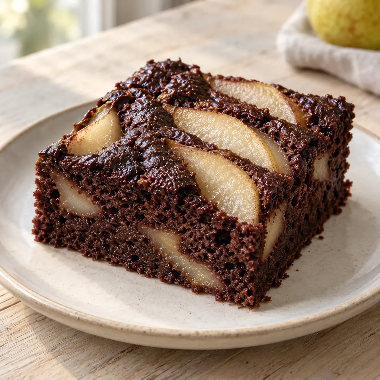 Chocolate Pear Pudding Cake