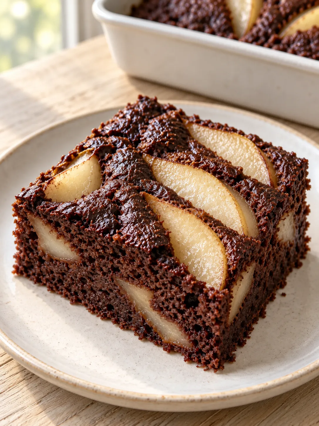 Chocolate Pear Pudding Cake