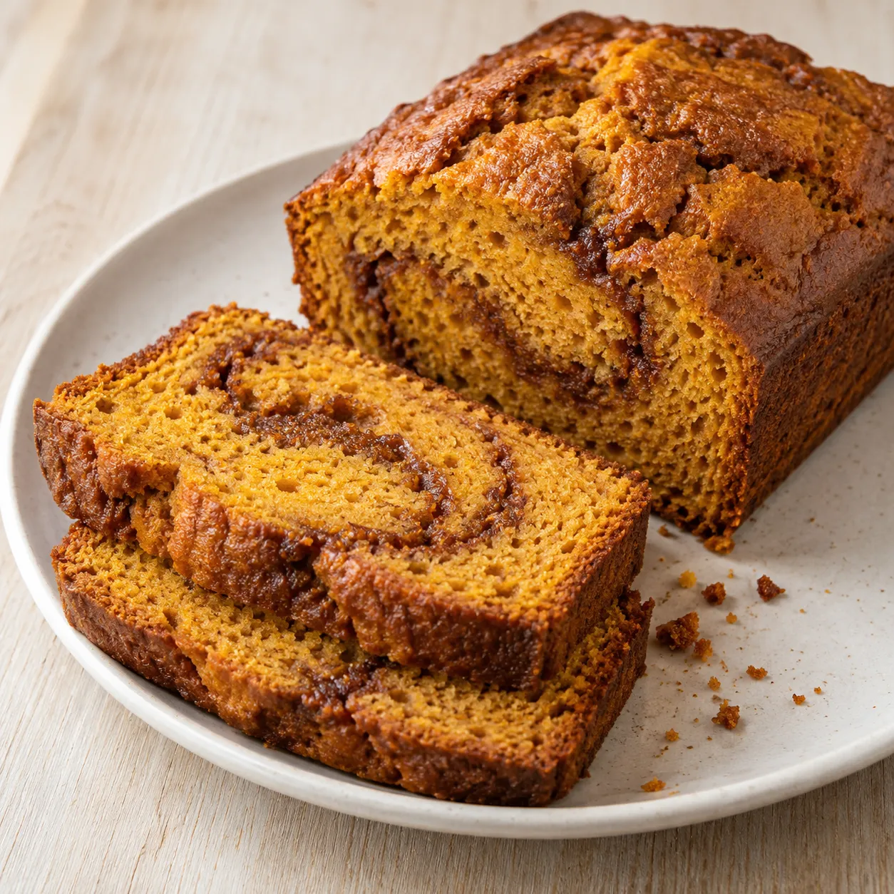 Pumpkin Cinnamon Swirl Loaf