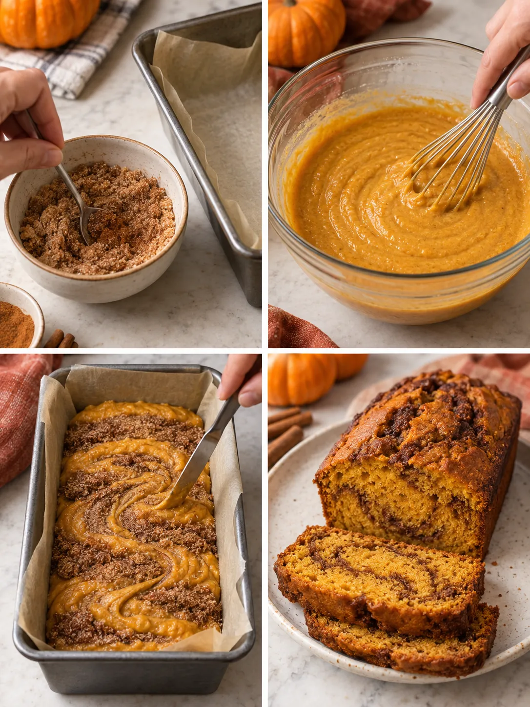 Pumpkin Cinnamon Swirl Loaf