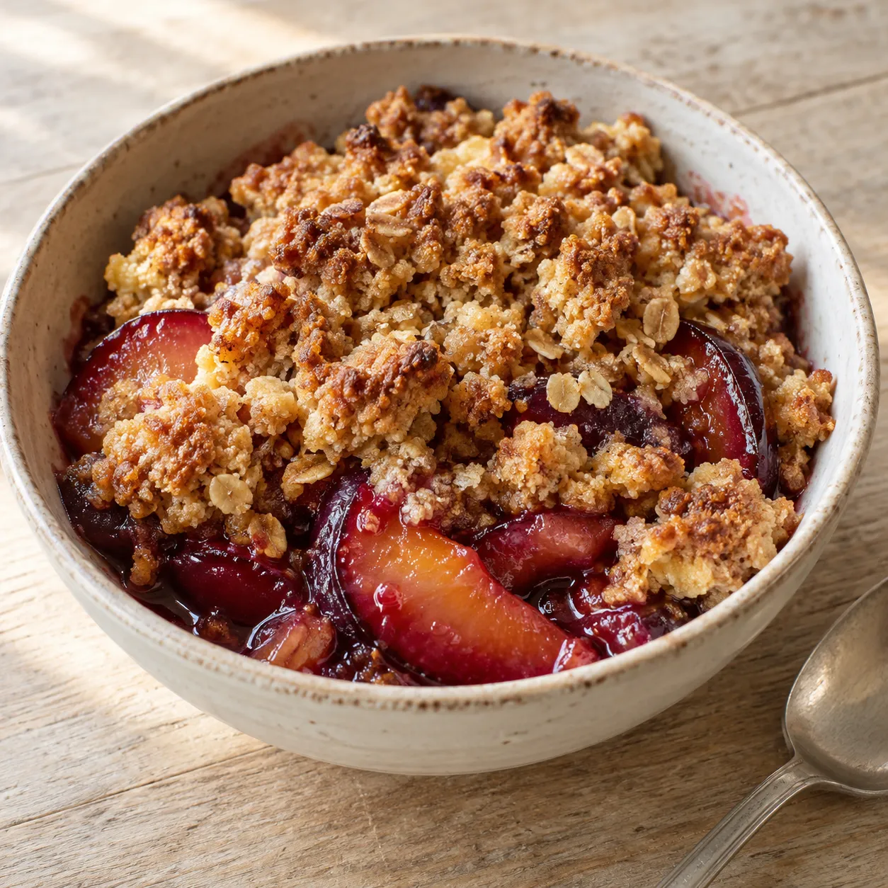 Plum Brown Sugar Crumble