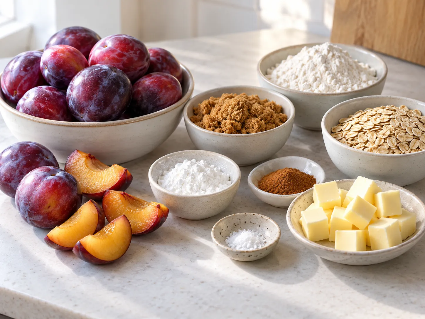 Plum Brown Sugar Crumble