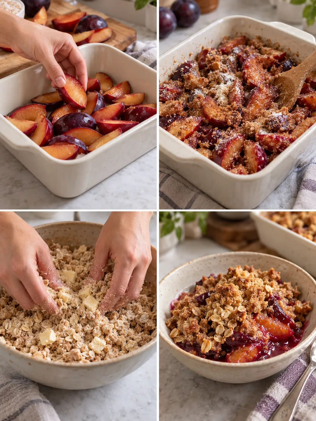Plum Brown Sugar Crumble
