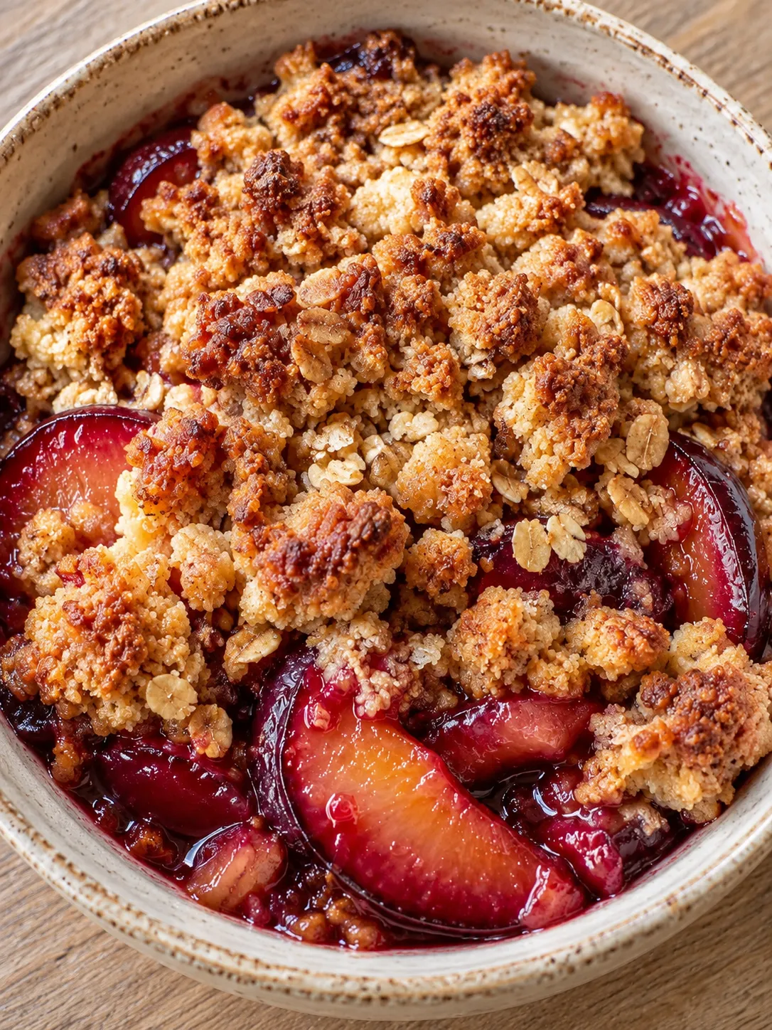 Plum Brown Sugar Crumble