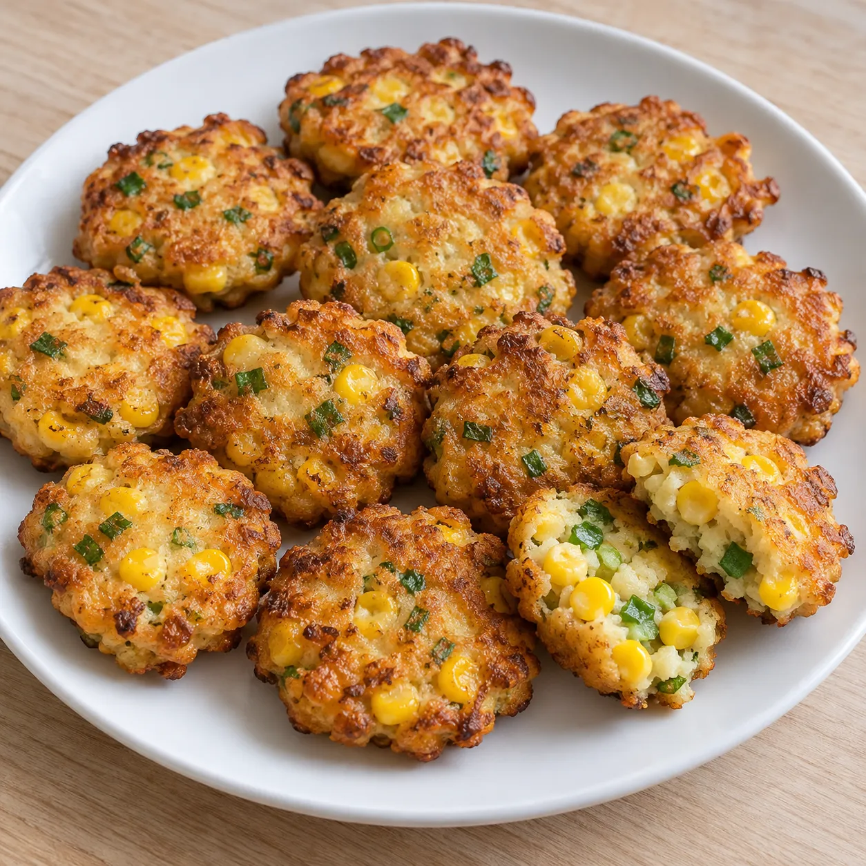 Golden Corn and Scallion Fritters
