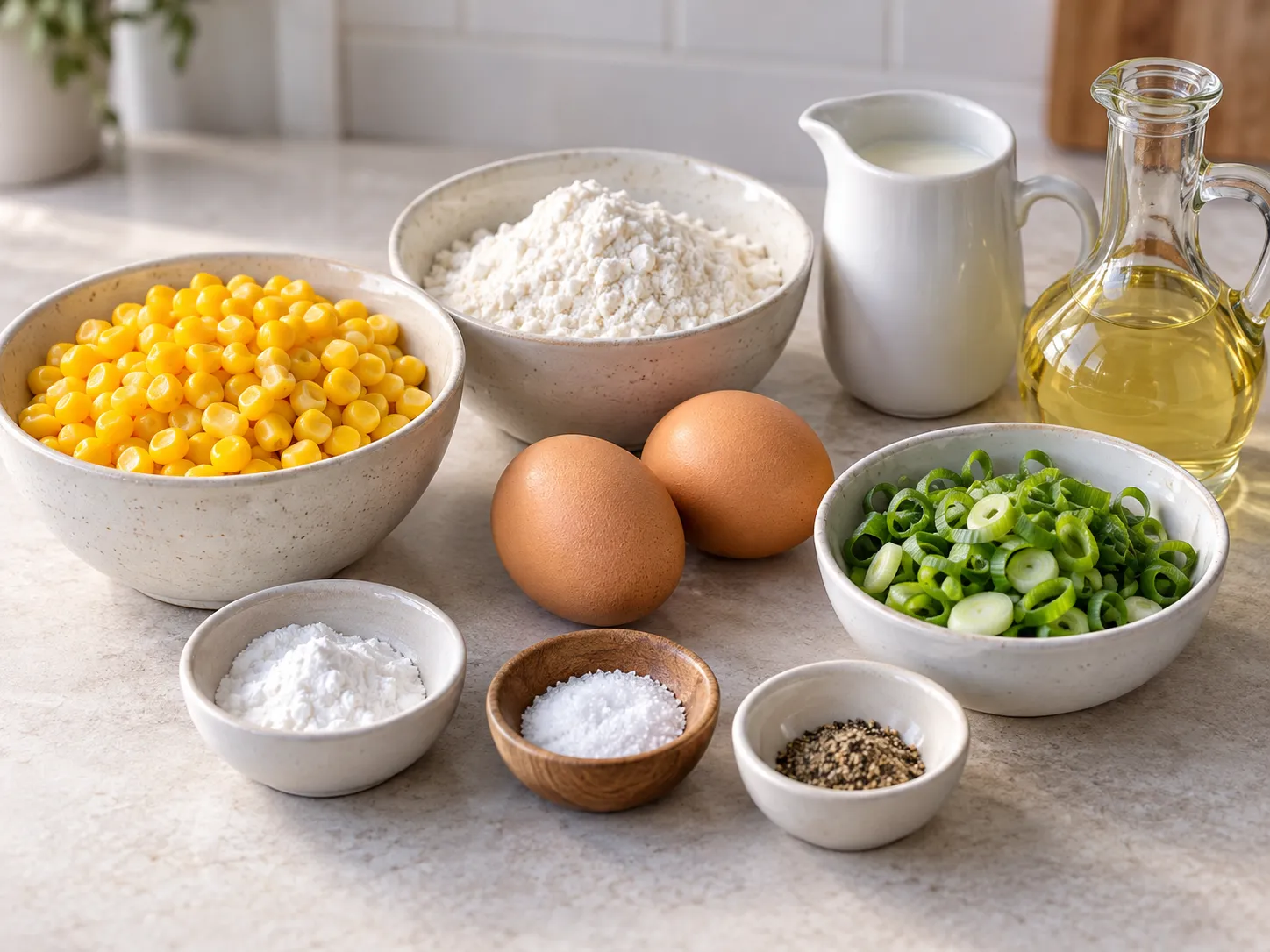 Golden Corn and Scallion Fritters