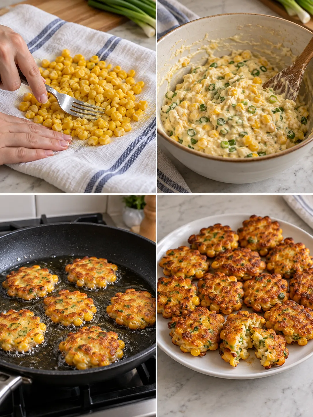 Golden Corn and Scallion Fritters