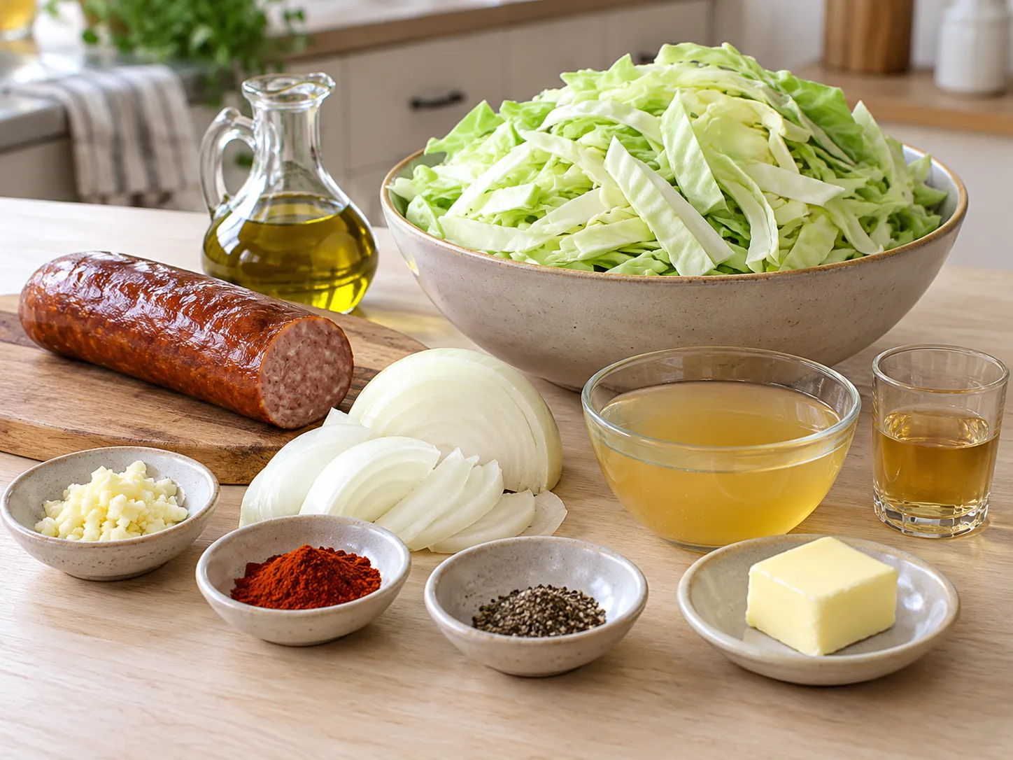 Sausage and Cabbage Skillet