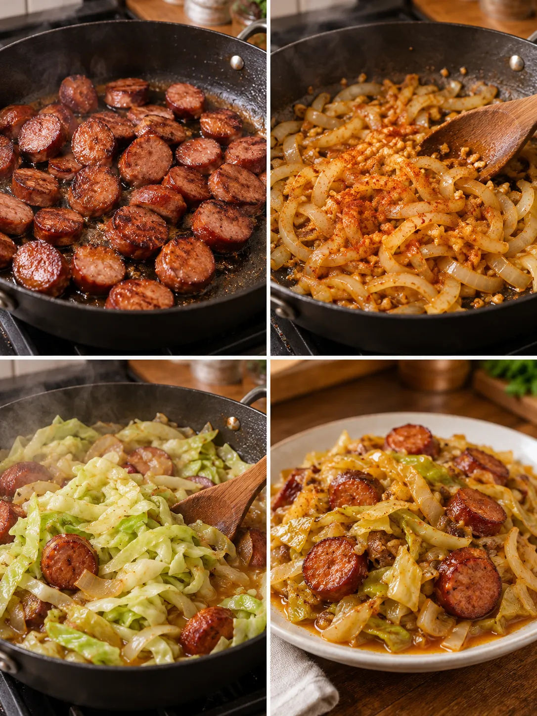 Sausage and Cabbage Skillet