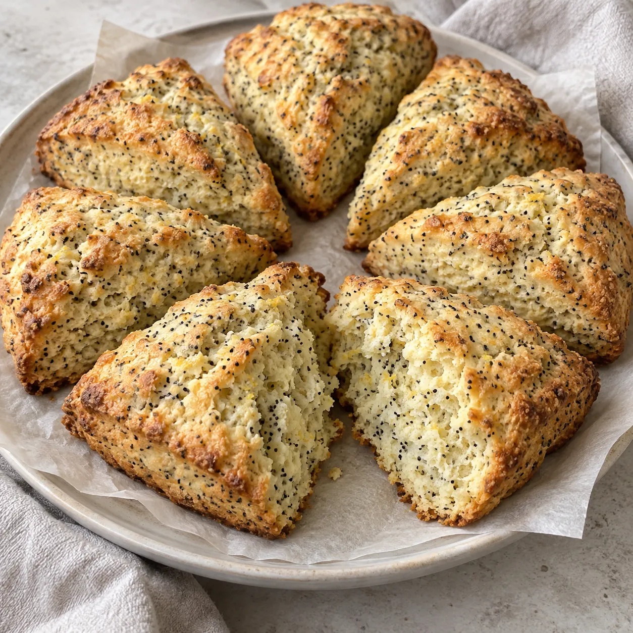 Lemon Poppy Seed Scones