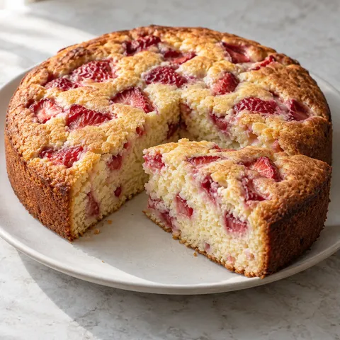 Strawberry Ricotta Breakfast Cake