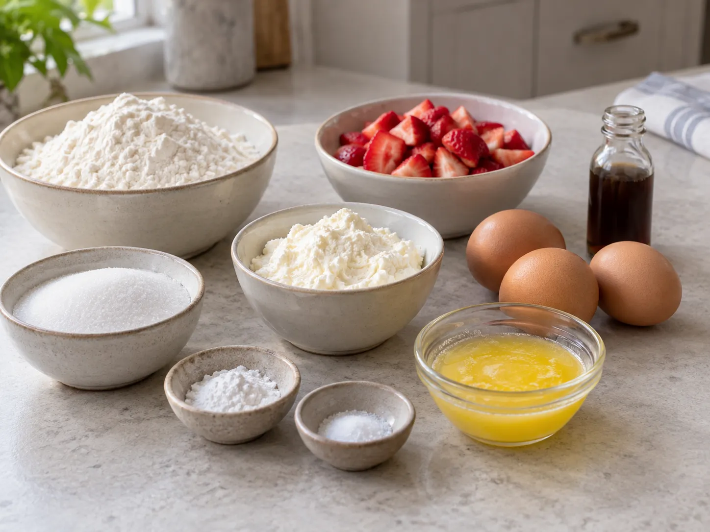 Strawberry Ricotta Breakfast Cake