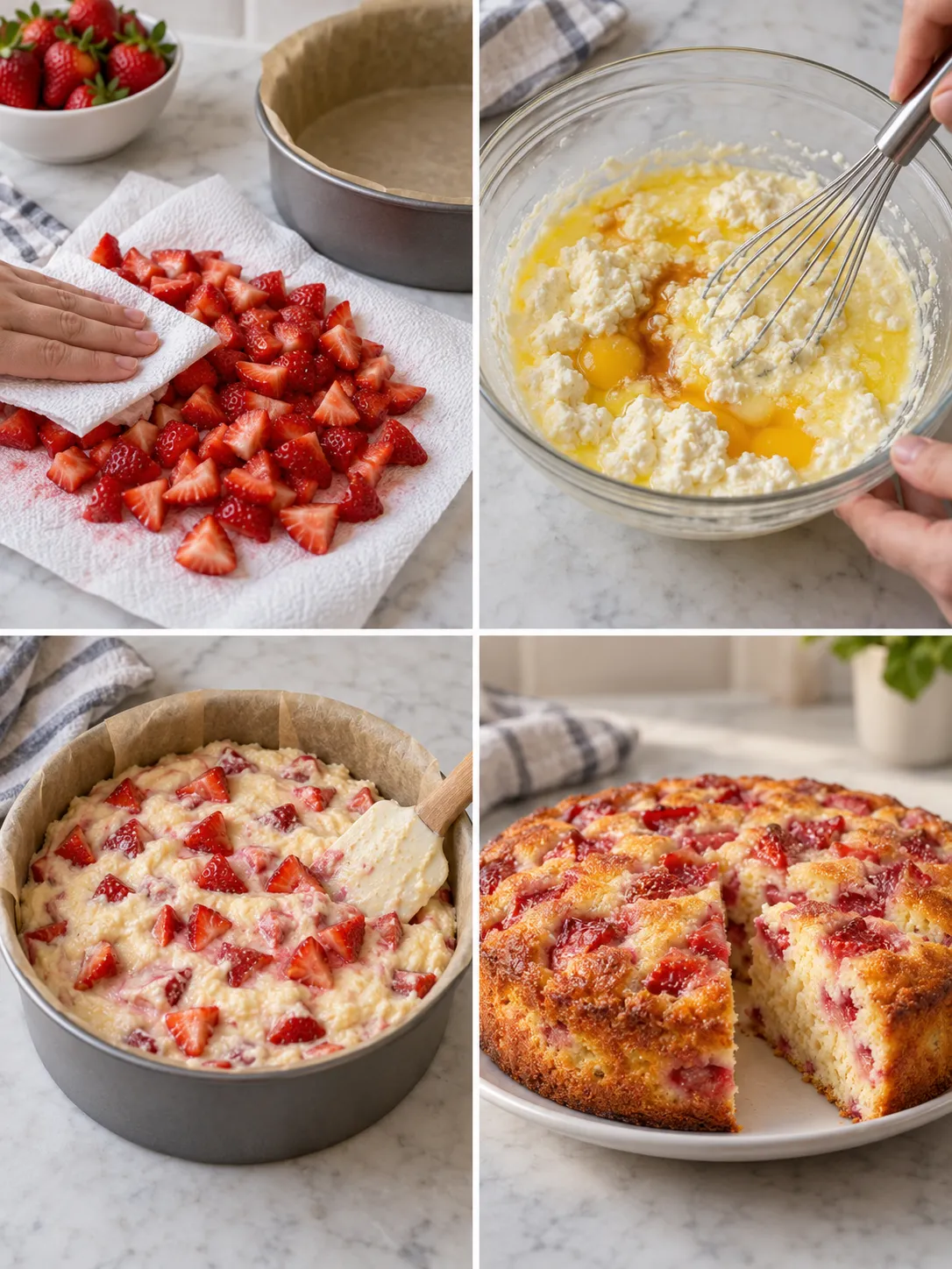 Strawberry Ricotta Breakfast Cake