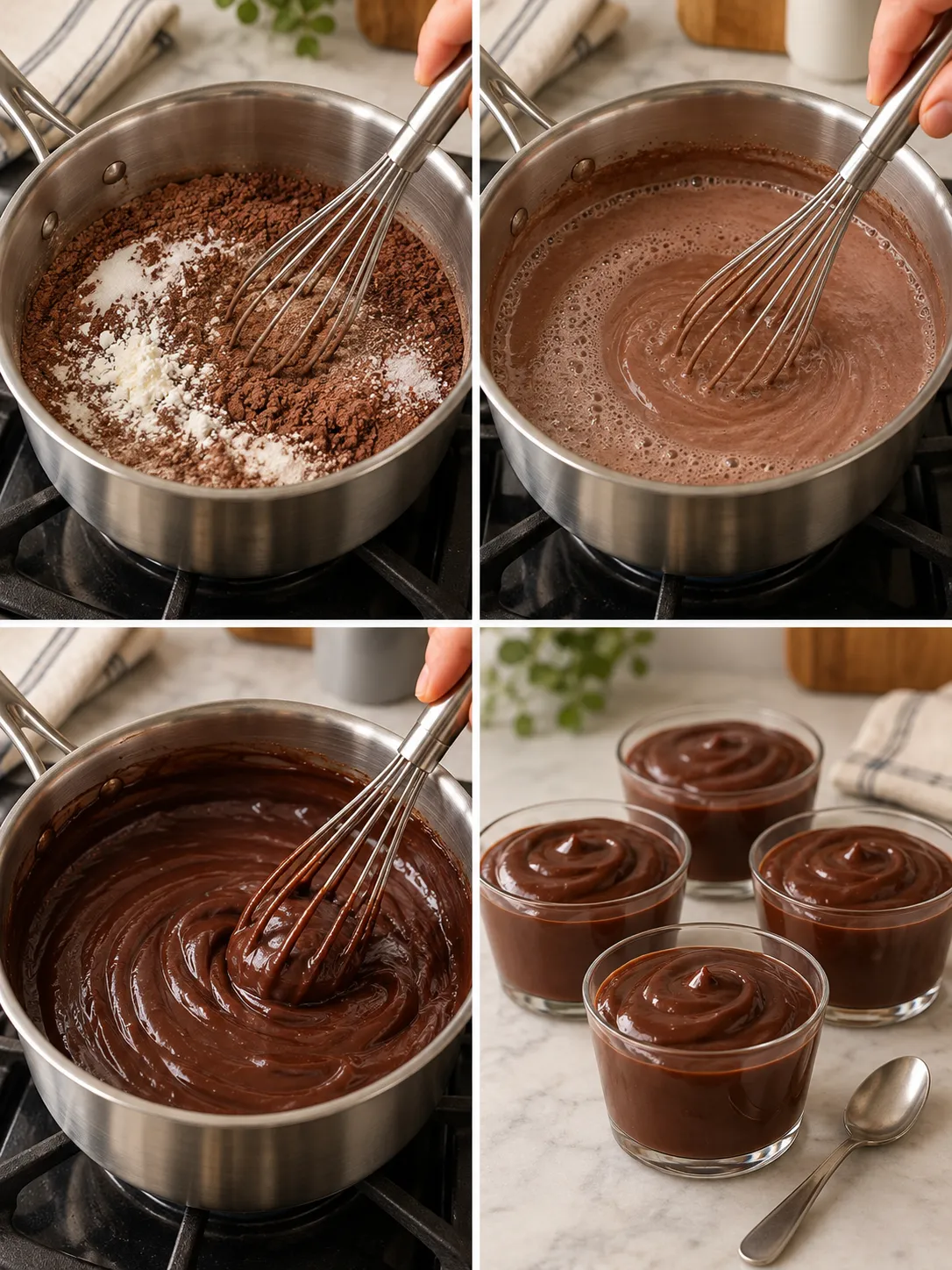 Silky Chocolate Pudding Cups