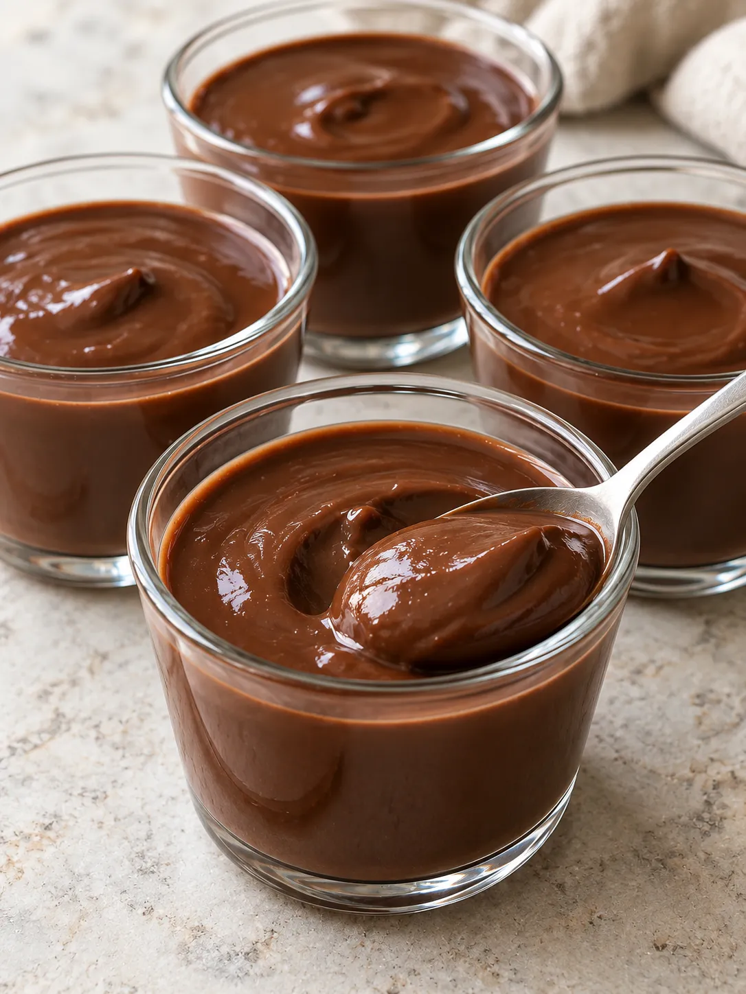 Silky Chocolate Pudding Cups