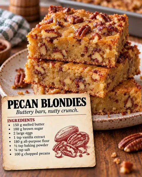 Brown Sugar Pecan Blondies