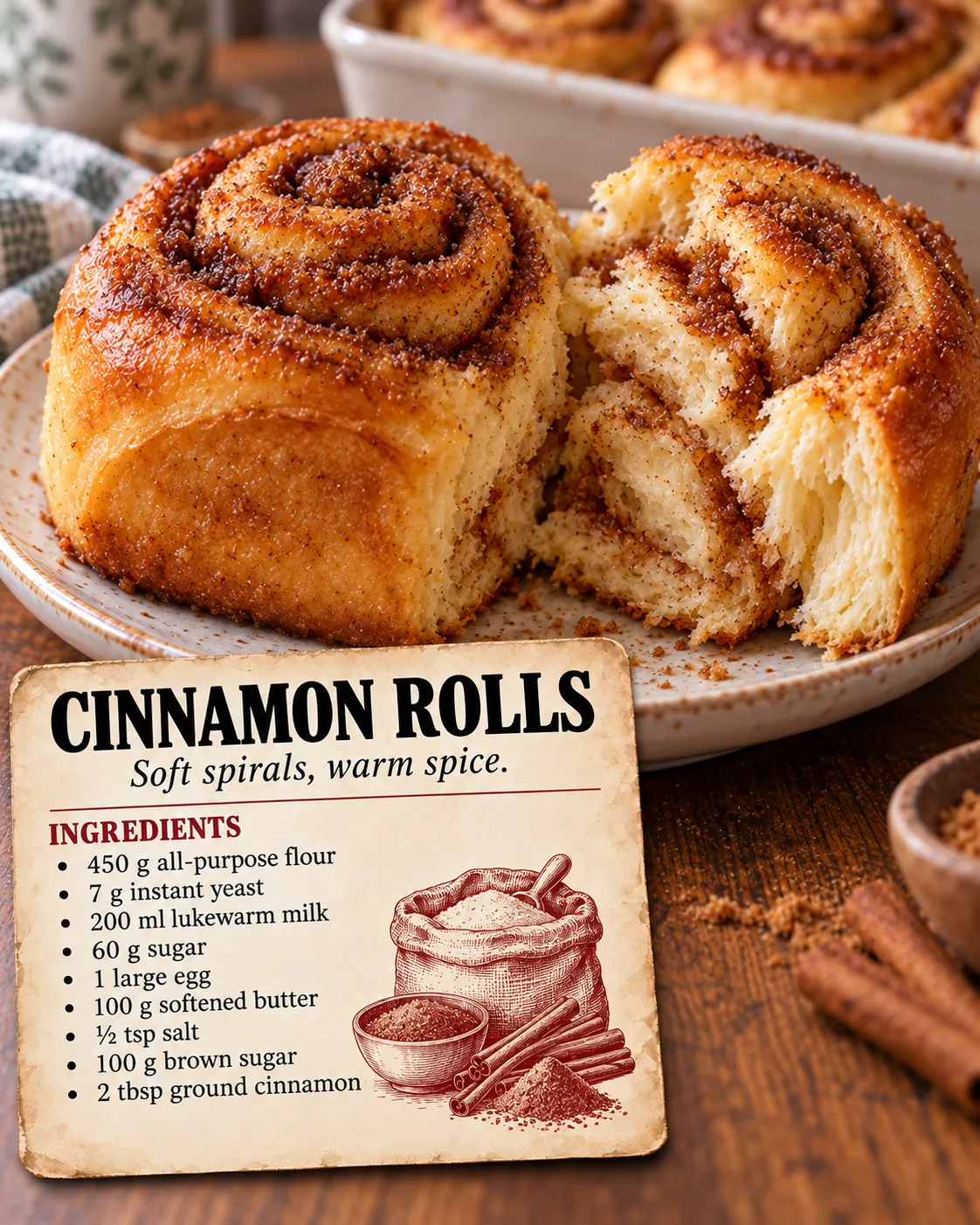 Soft Cinnamon Breakfast Rolls