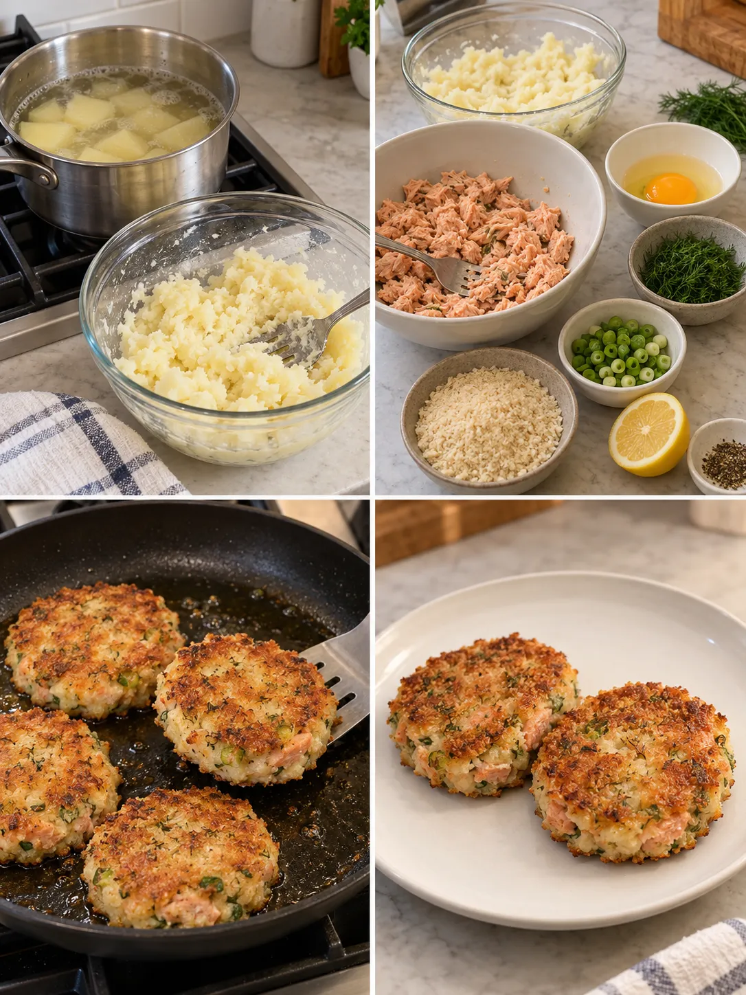 Salmon Potato Cakes with Dill