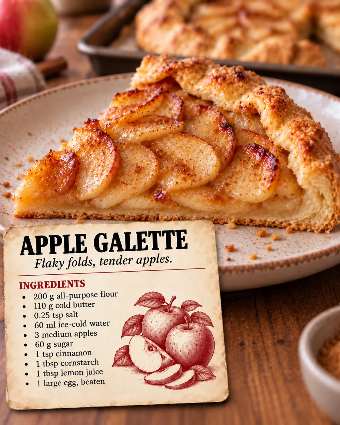 Rustic Apple Cinnamon Galette
