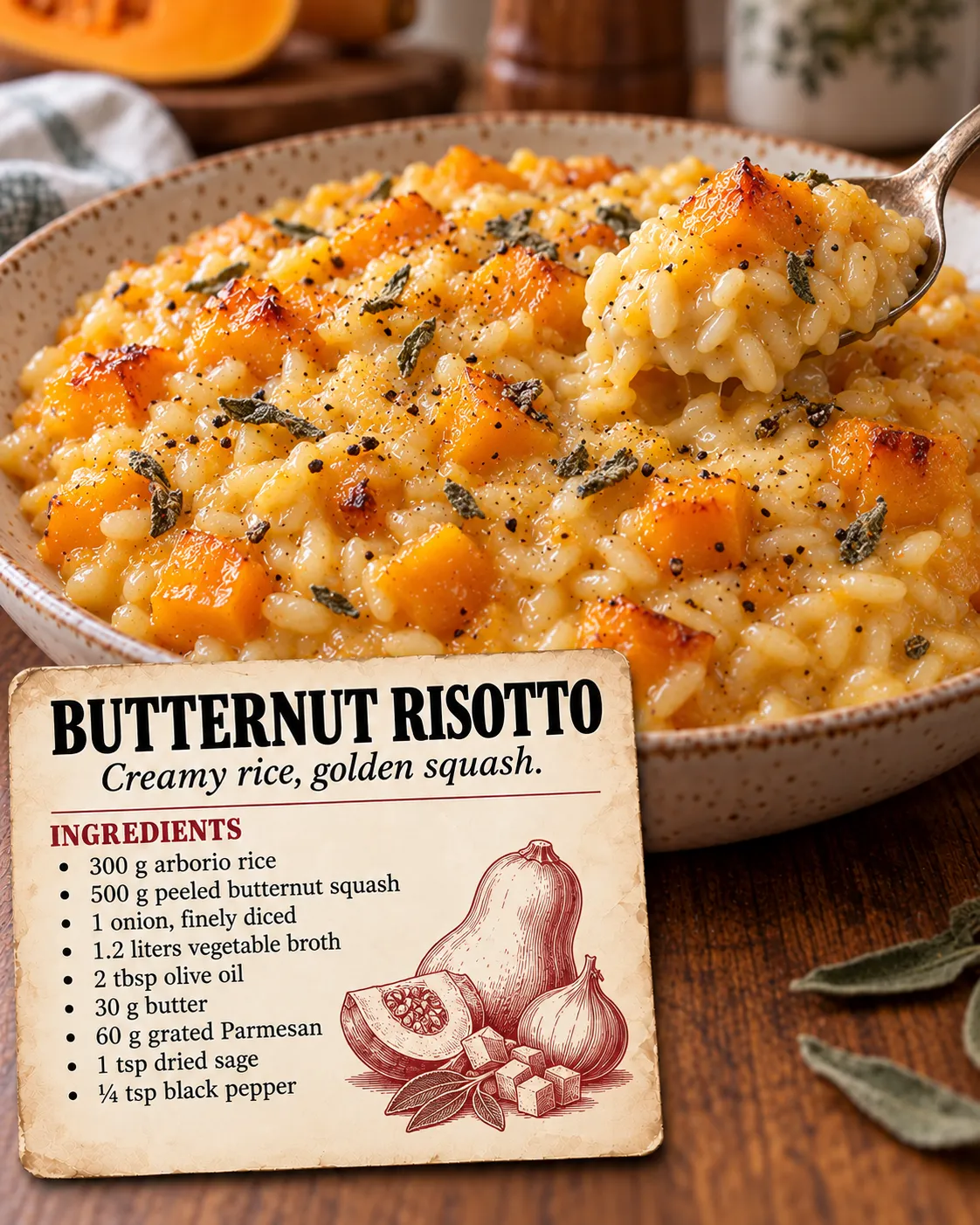 Roasted Butternut Squash Risotto