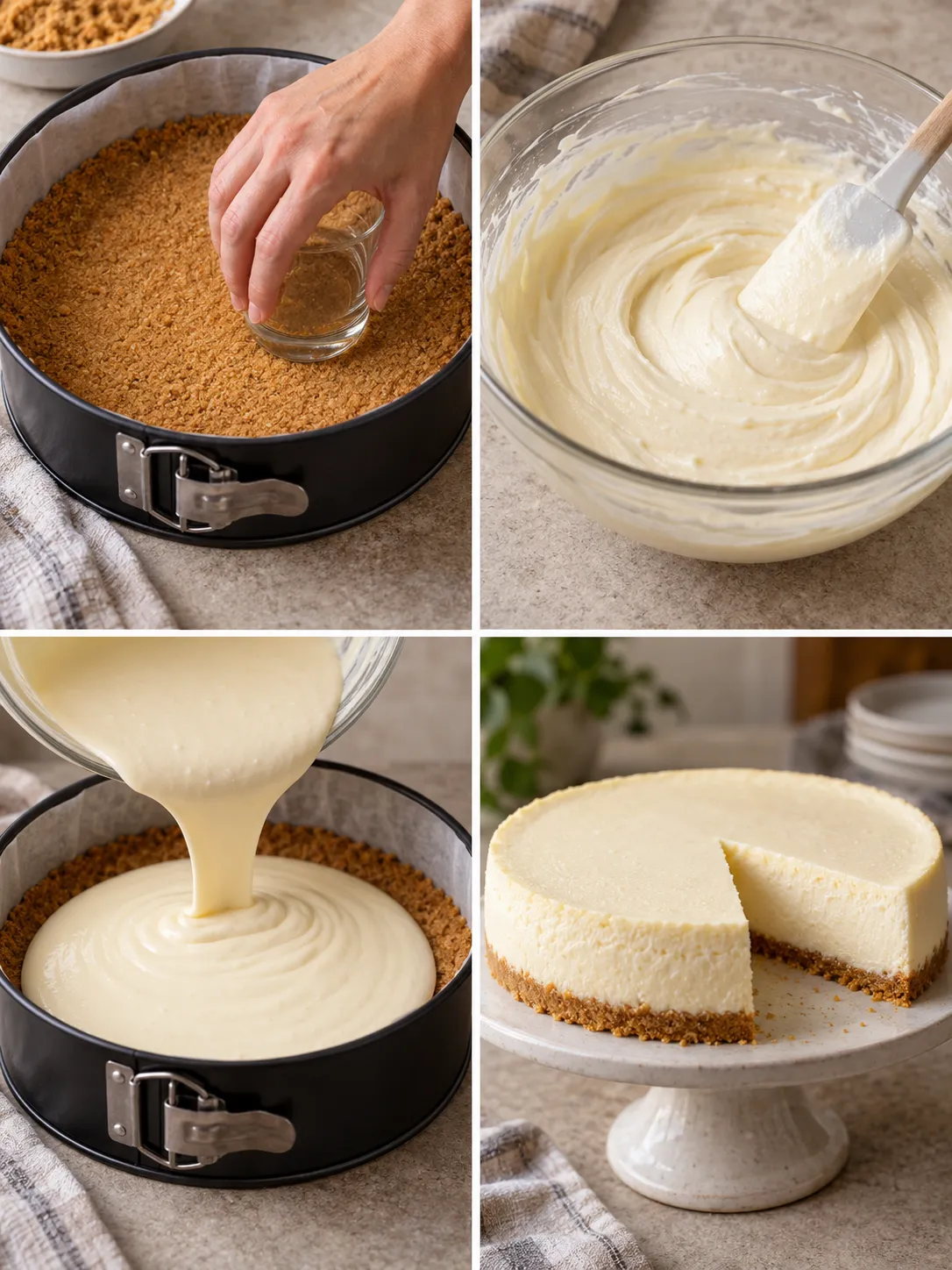 Vanilla Sour Cream Cheesecake