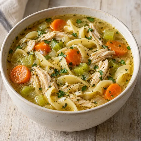 Chicken Noodle Soup with Carrots