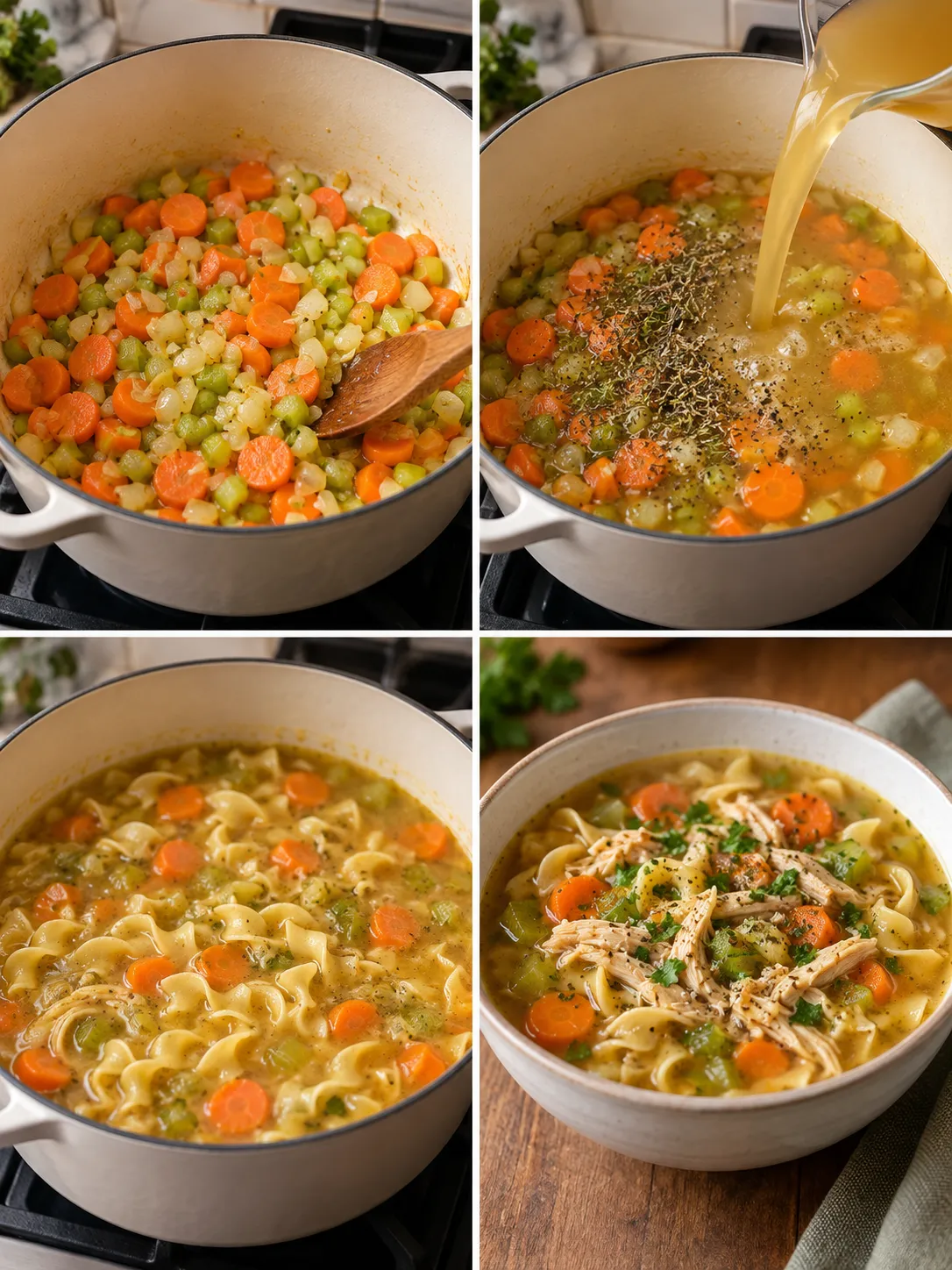 Chicken Noodle Soup with Carrots