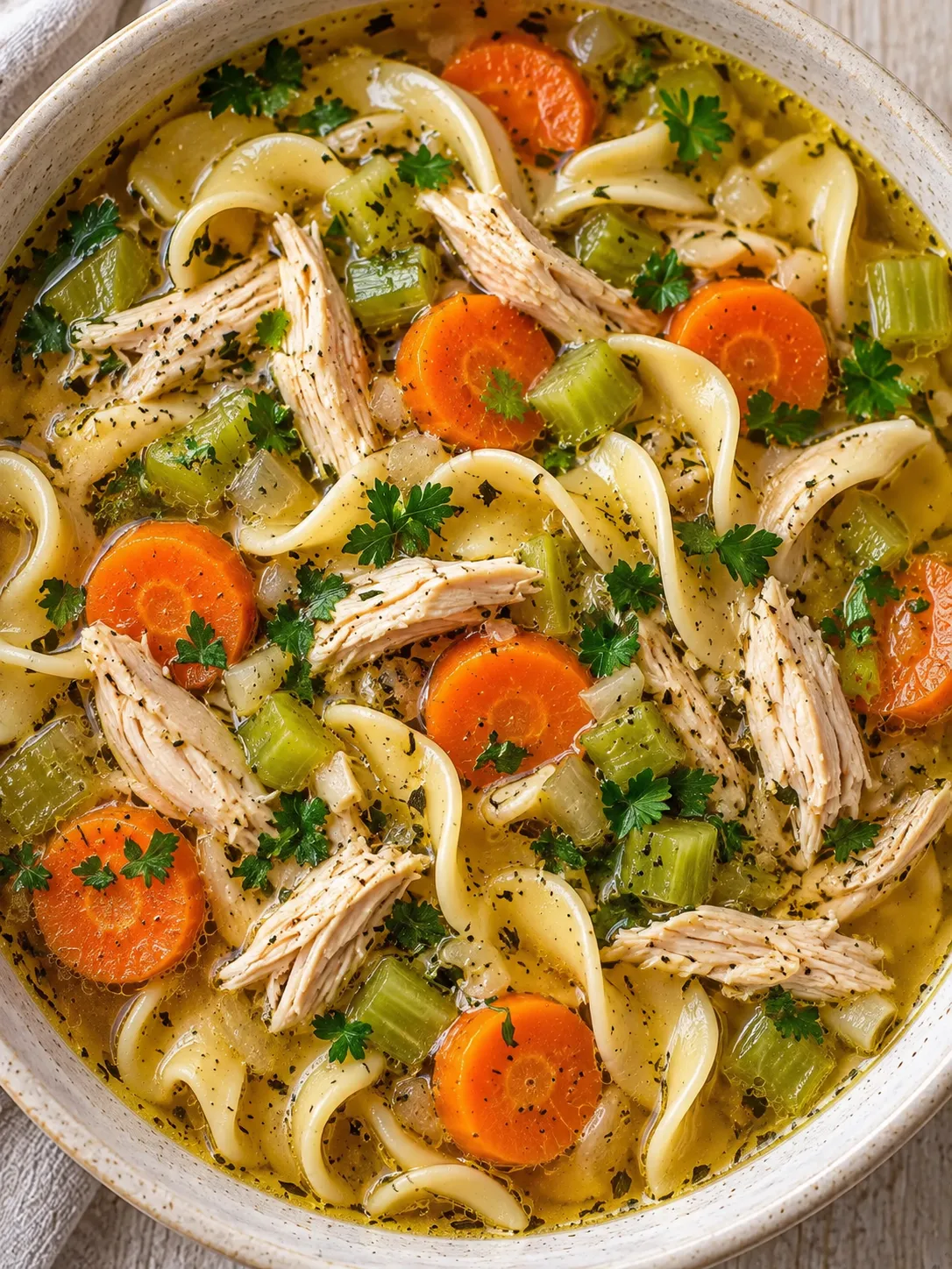 Chicken Noodle Soup with Carrots