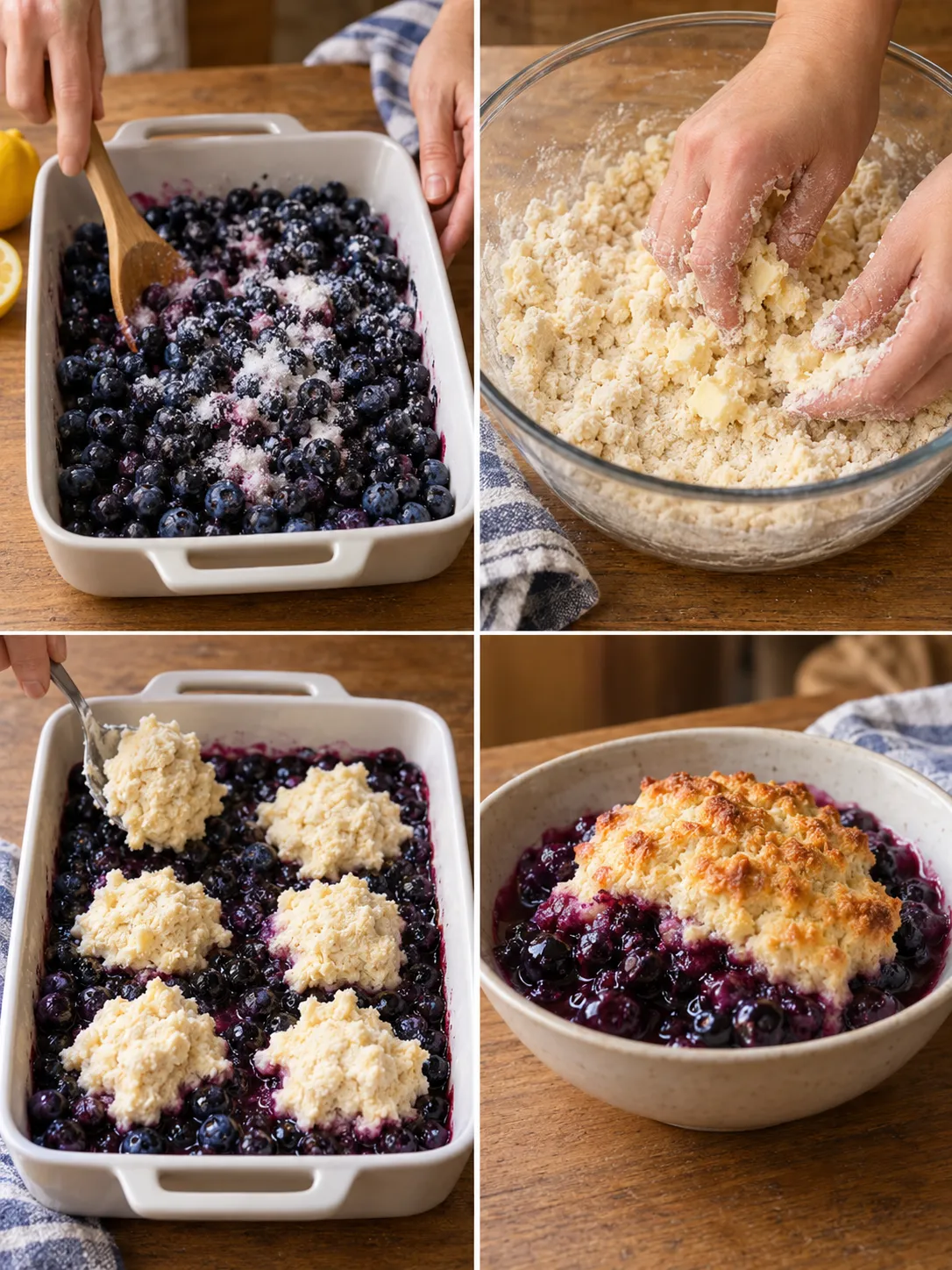 Blueberry Biscuit Cobbler