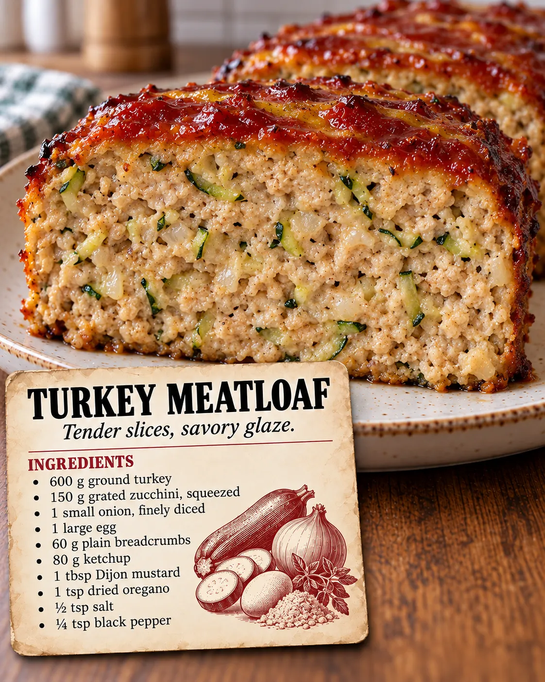 Turkey Zucchini Meatloaf