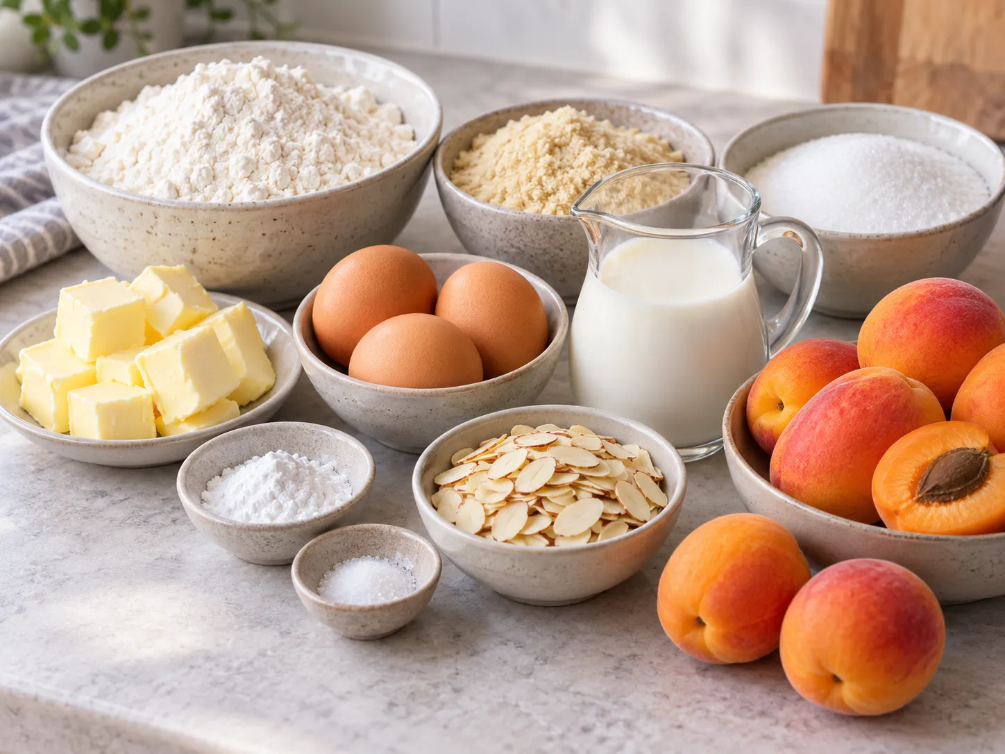 Apricot Almond Tray Cake