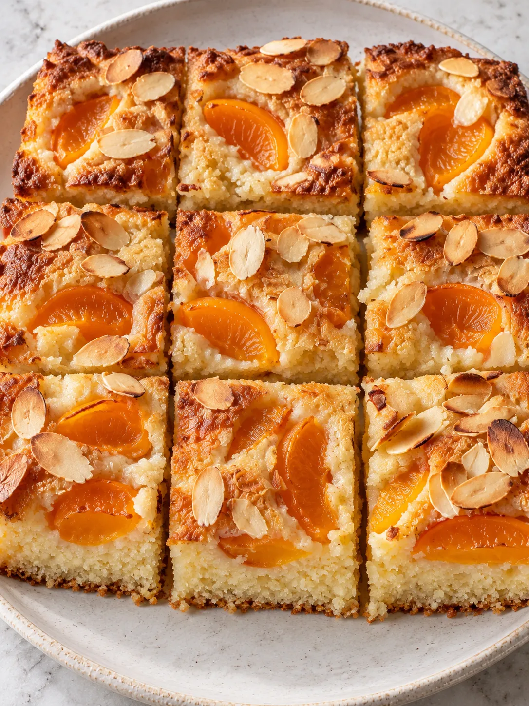 Apricot Almond Tray Cake