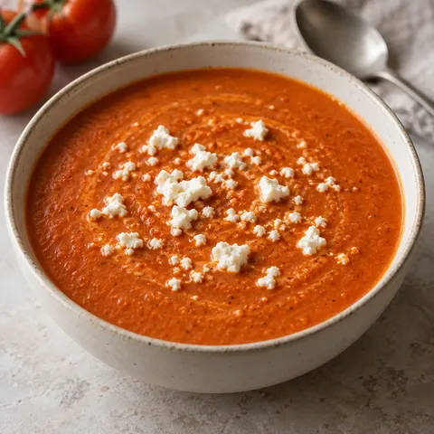 Roasted Tomato Feta Soup