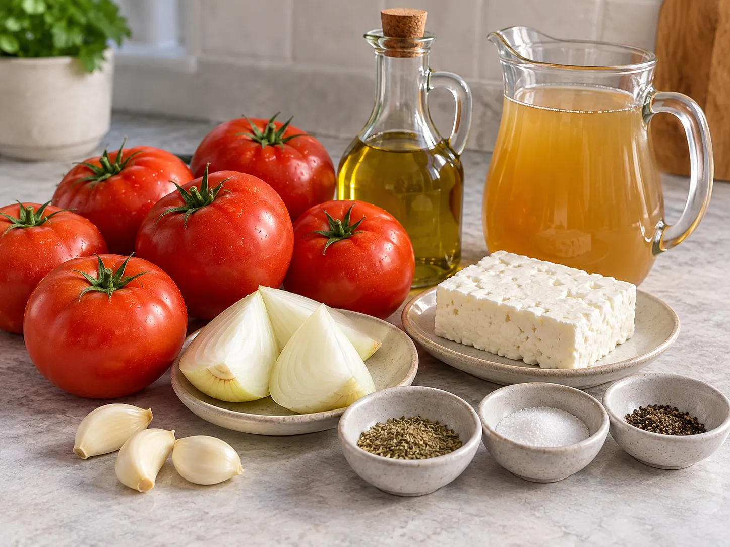 Roasted Tomato Feta Soup