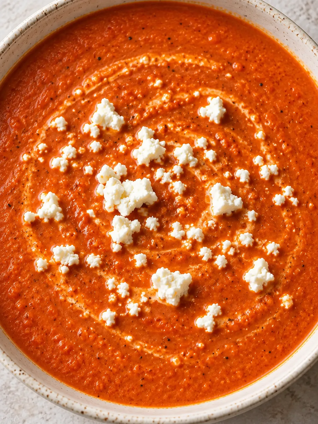 Roasted Tomato Feta Soup