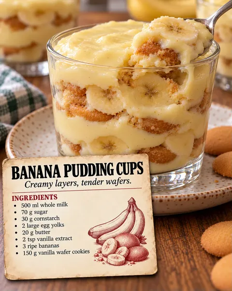 Banana Vanilla Pudding Cups