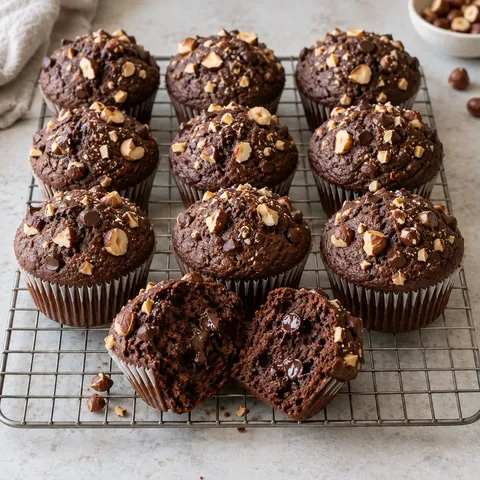 Chocolate Hazelnut Muffins