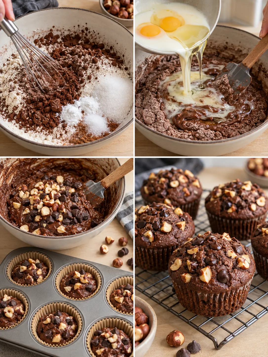 Chocolate Hazelnut Muffins