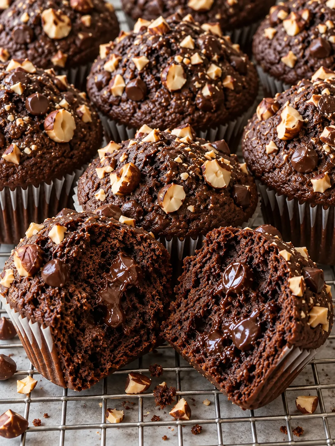 Chocolate Hazelnut Muffins