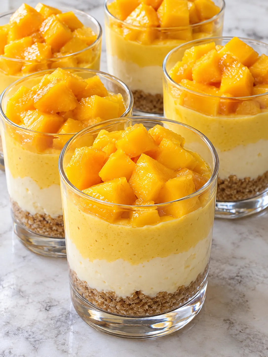 Mango Cheesecake Dessert Cups