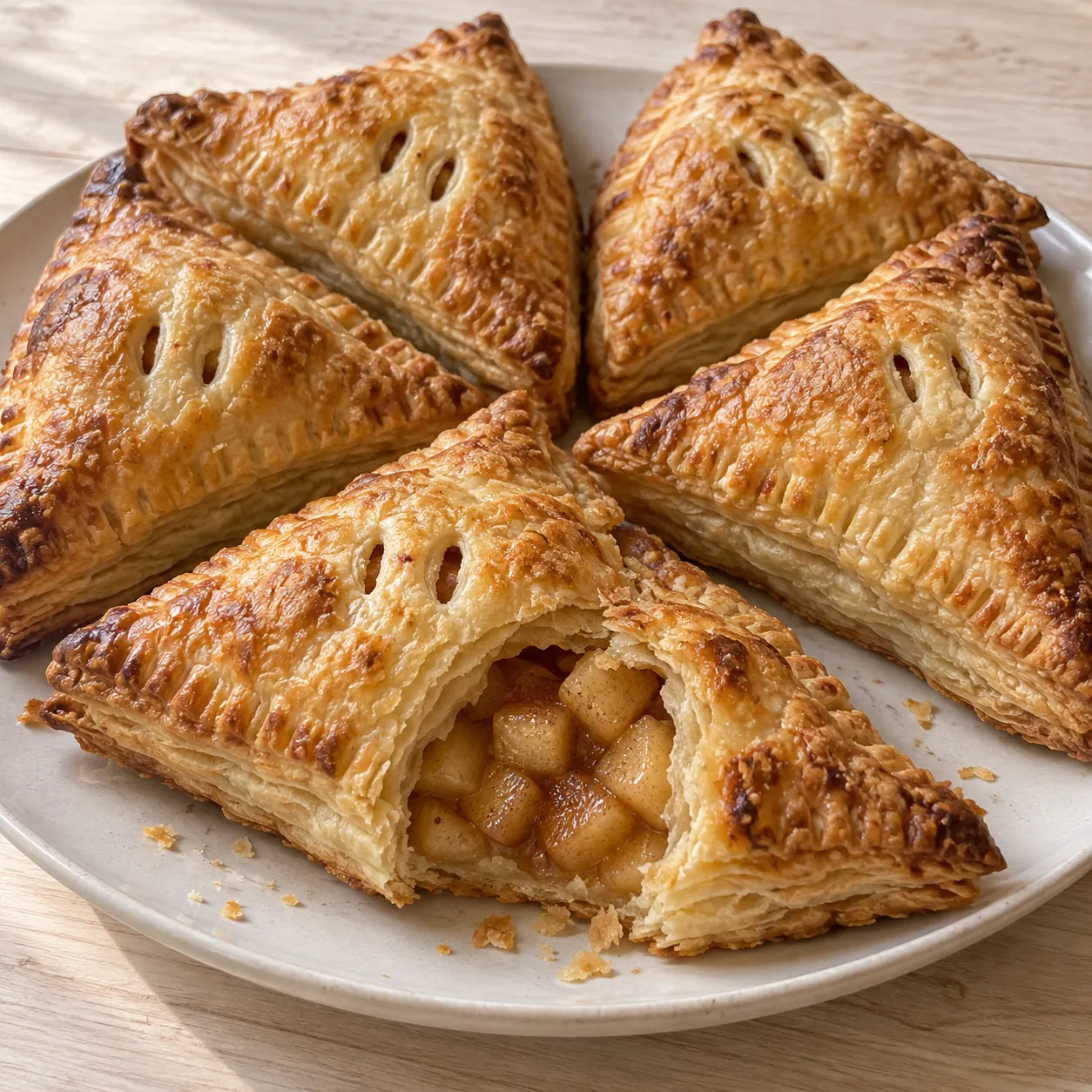 Cinnamon Apple Puff Pastry Turnovers