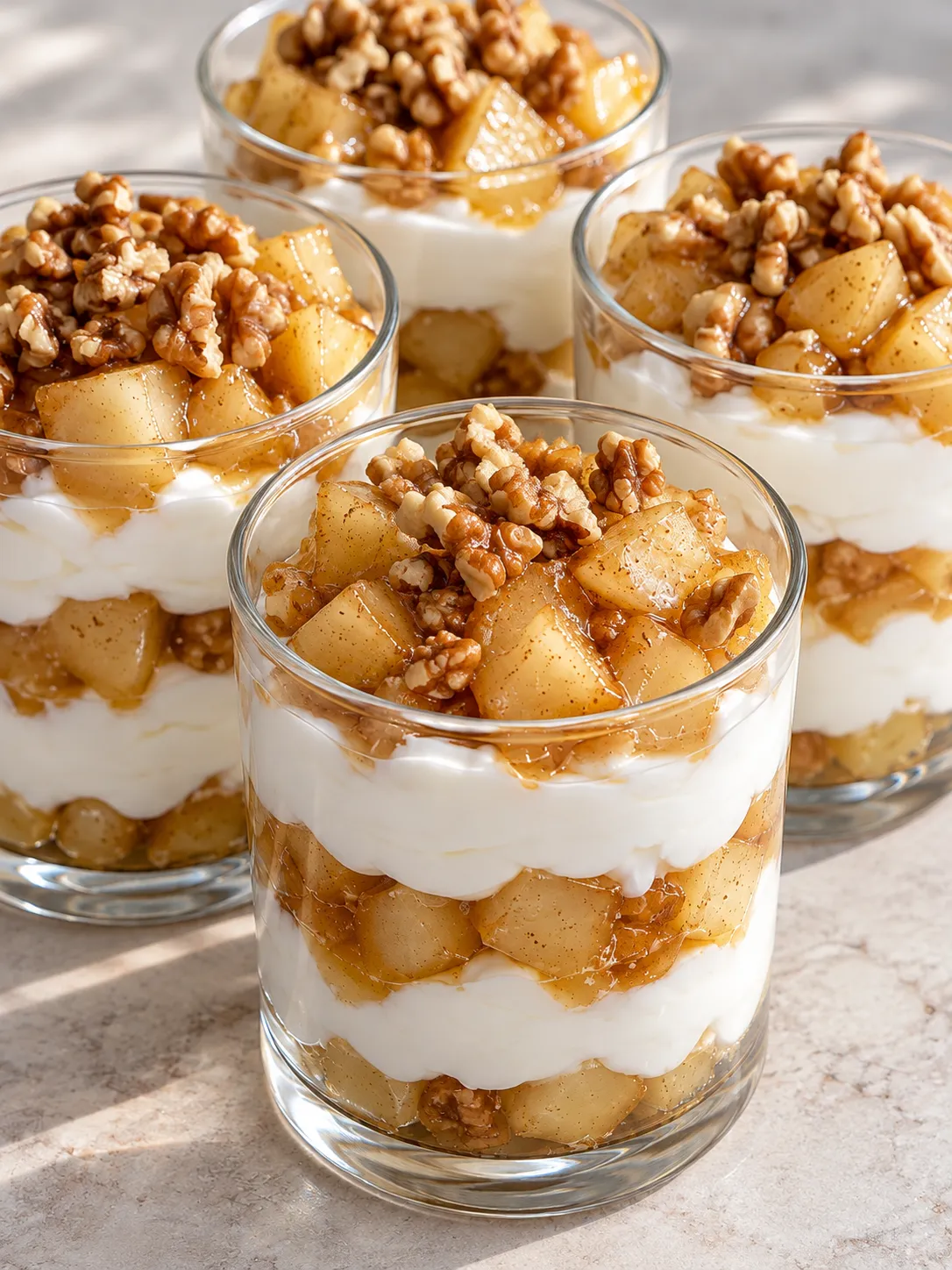 Honey Pear Yogurt Dessert Cups