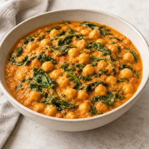 Chickpea Spinach Coconut Curry