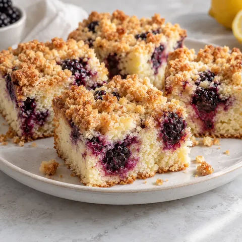 Blackberry Lemon Crumble Cake