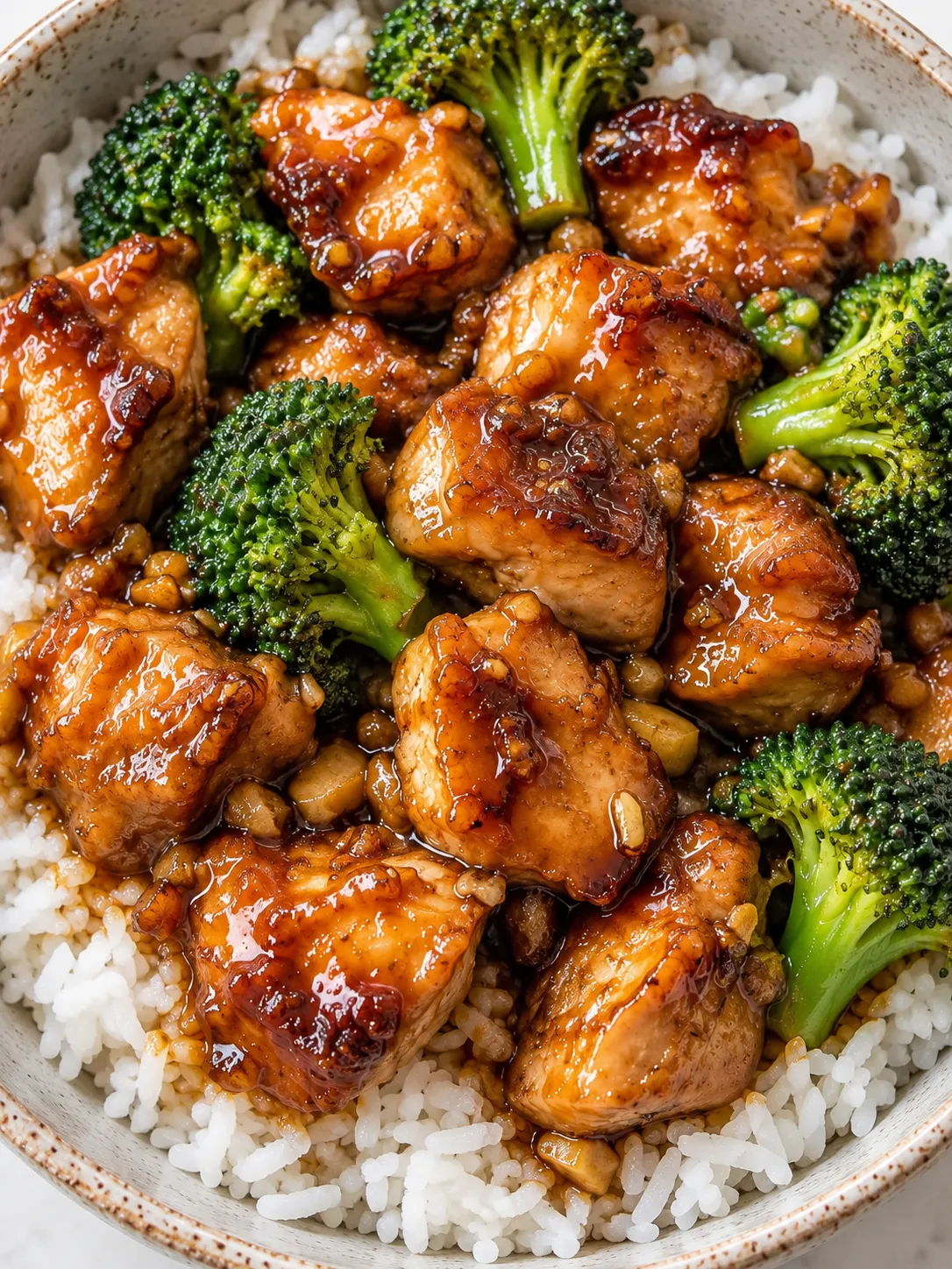 Honey Soy Chicken and Broccoli Rice Bowls
