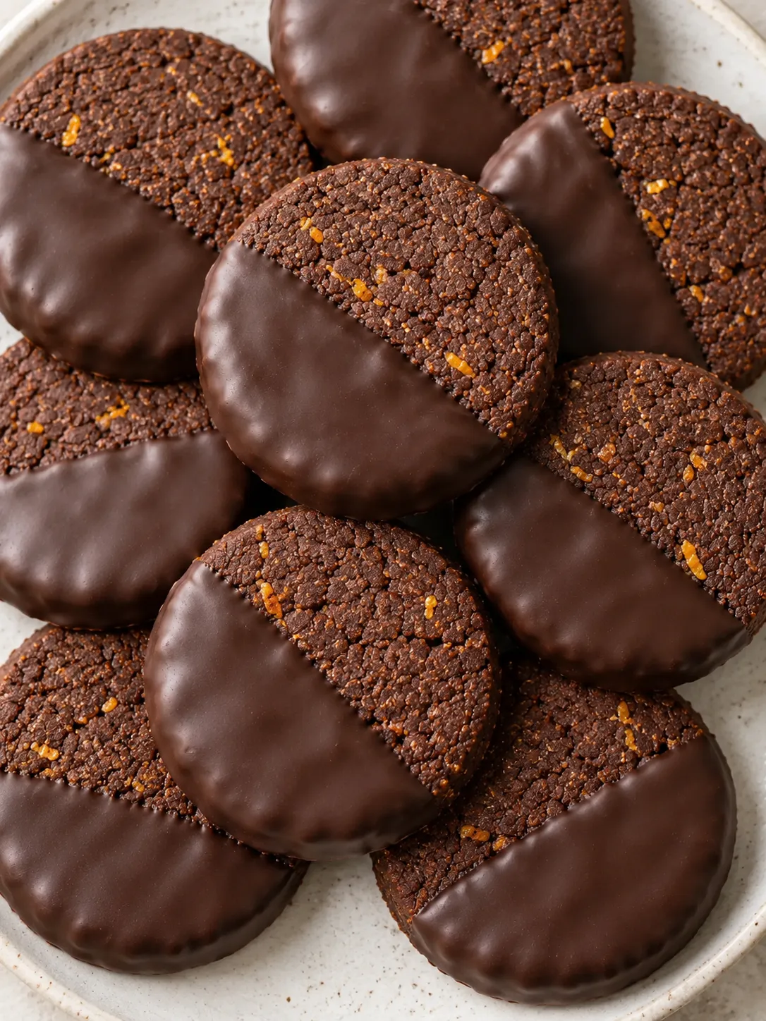 Chocolate Orange Shortbread Cookies