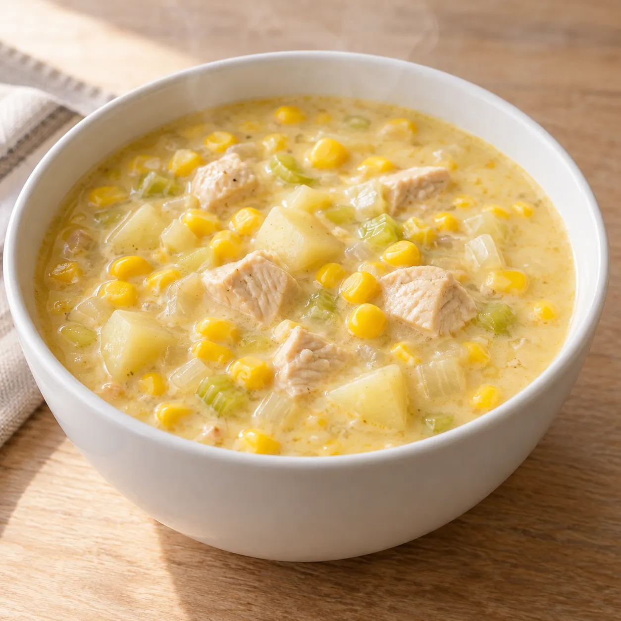 Creamy Chicken and Sweetcorn Chowder